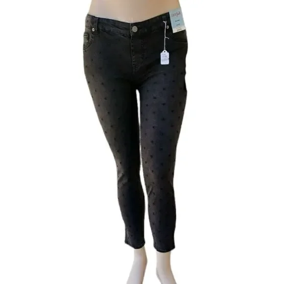 5880...Black Cat & Jack Polka Dot Jegging Size 18Plus, W32" 26"Inseam 8 1/2"Rise - Picture 2 of 6